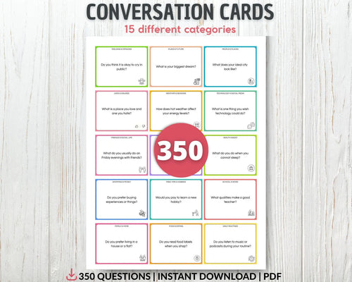 350 Conversation Cards